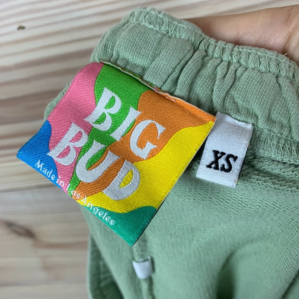 Big Bud Sweatsuit XS P Sage Green French Terry Knit Los‎ Angeles Made Athleisure - Picture 14 of 15